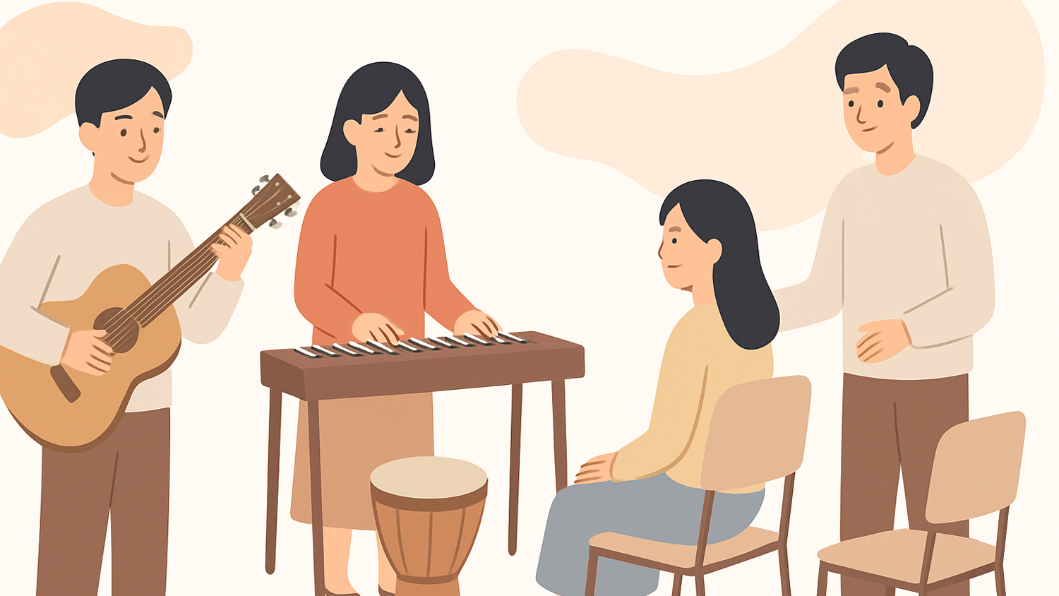 음악치료 세션의 시작과 마무리, 일반적인 진행 과정 정리 대표이미지